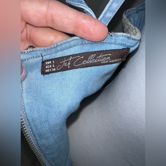 Zara Denim and Lace Dress - Picture 5 of 6